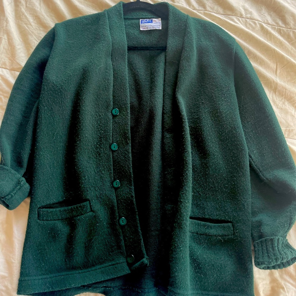 Vintage Green Cardigan